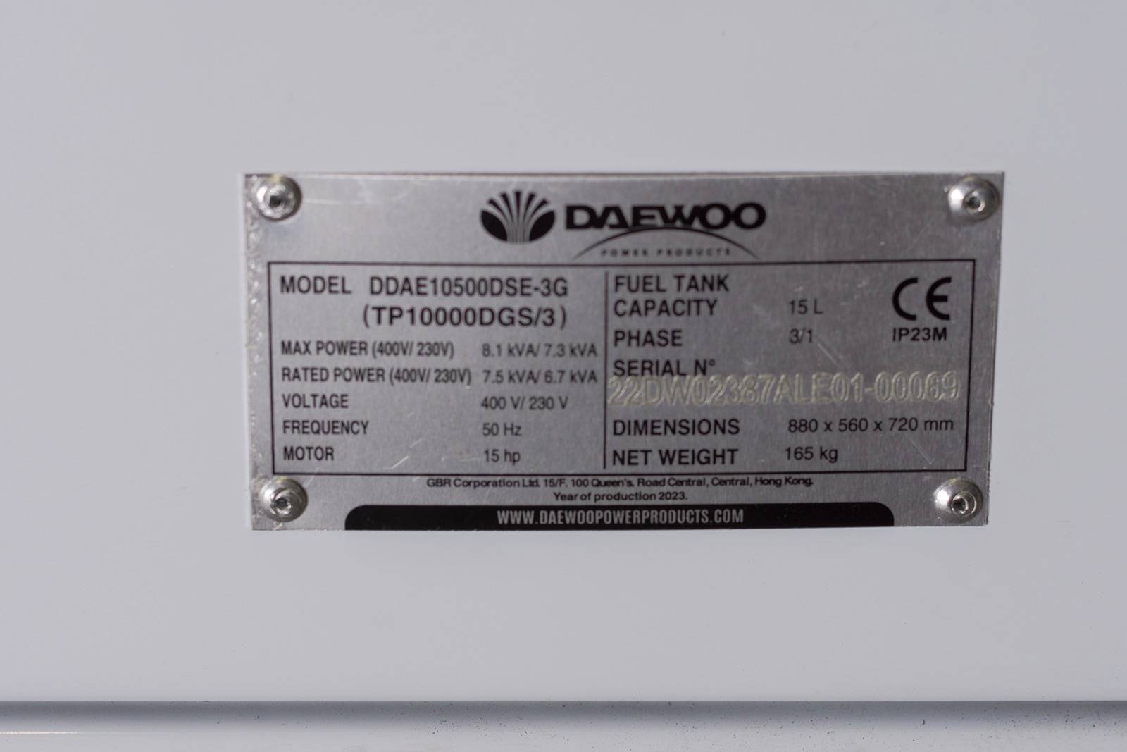 GENERADOR DIÉSEL DAEWOO 8,1 kVA - Imagen 17