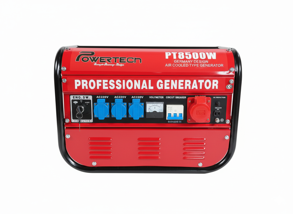 **Generador de Corriente Silencioso Profesional 8,5 kW con Inverter y Arranque Eléctrico**